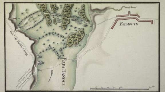 Gué de Falmouth ... Chem de Frédérickbourg, Santier for manvais mais abrégeant de plus de moitié sur le grand chemin.