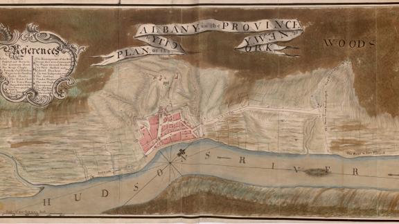 PLAN, of the CITY, of ALBANY, in the PROVINCE, of, NEW, YORK