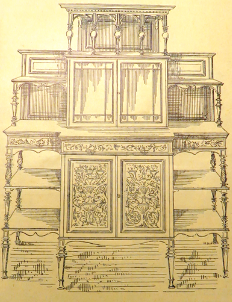 Illustration of an inlaid cabinet