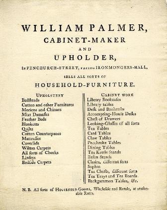 Palmer trade card