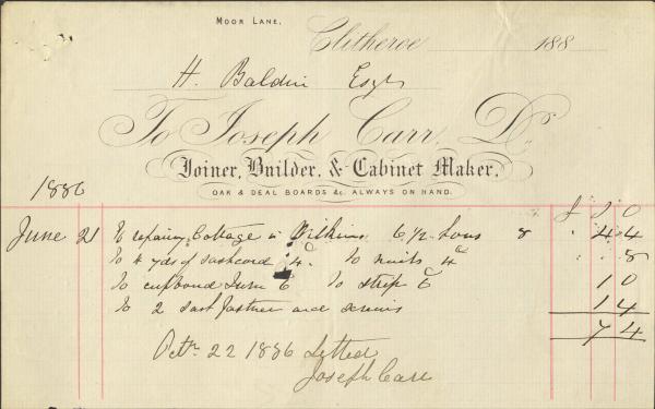 Joseph Carr - Gadd archive