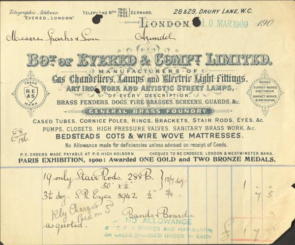 Evered & Company - Gadd archive