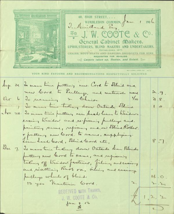 J. W. Coote - Gadd archive