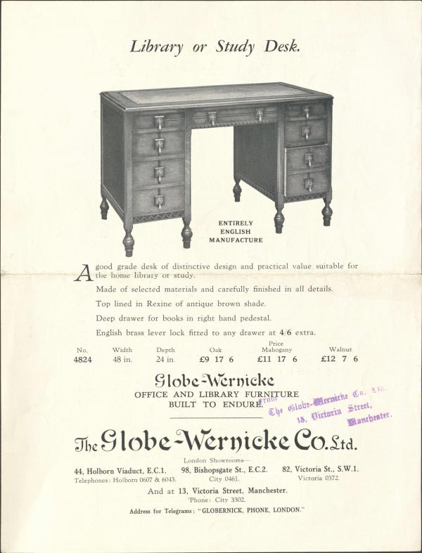 Globe Wernicke - Gadd archive