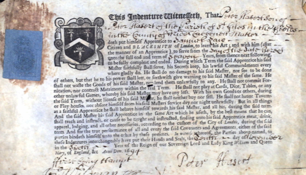 Peter Hasert indenture